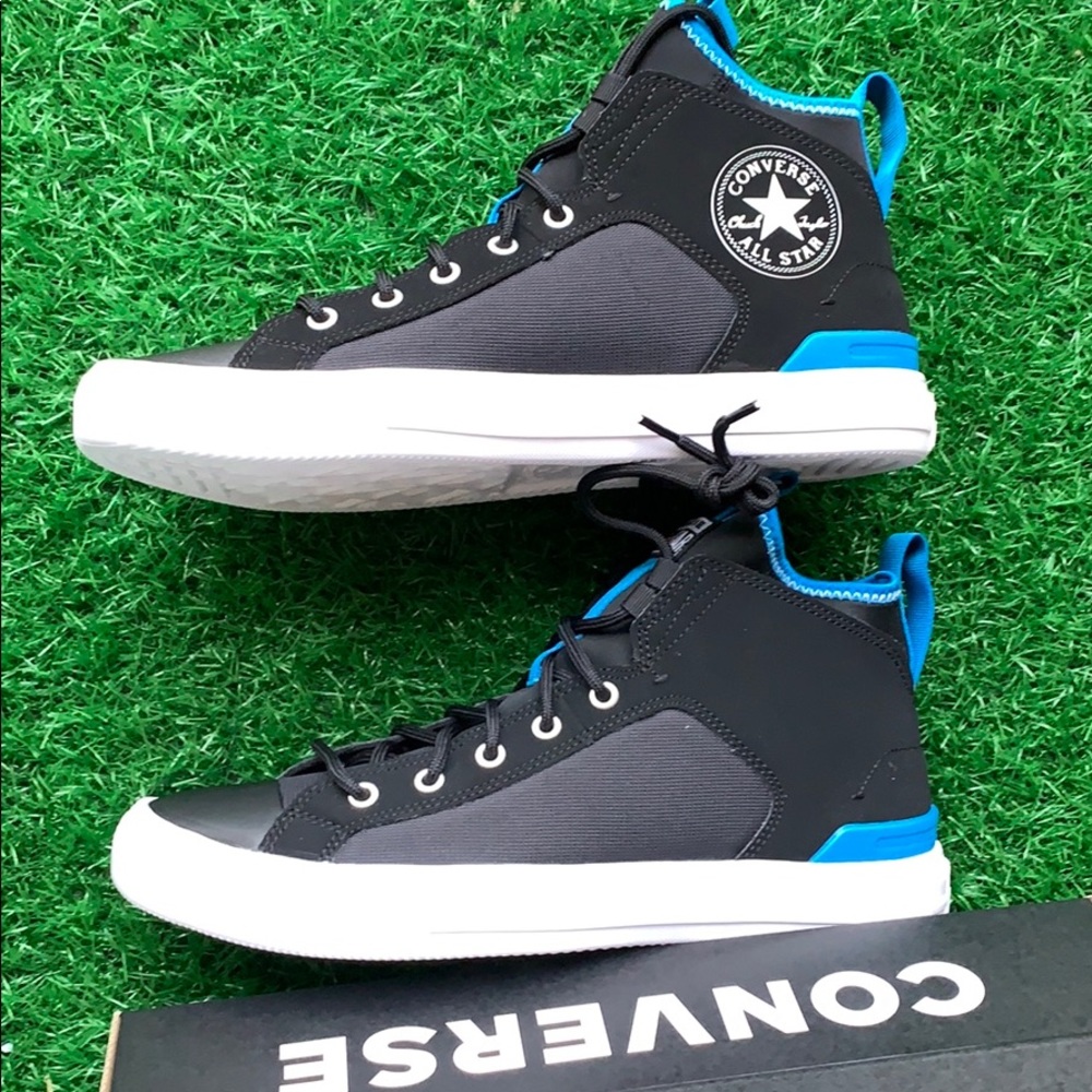 CONVERSE CTAS ULTRA MID BLACK/IMPERIAL BLUE/WHT MN - Picture 12 of 16